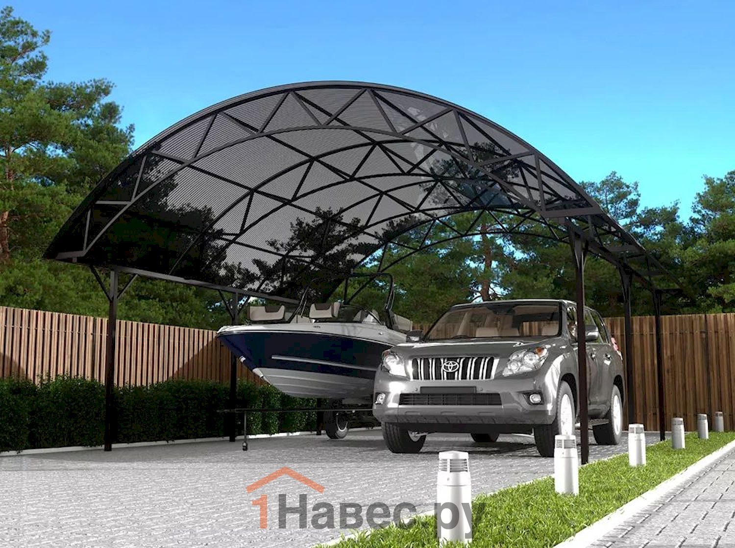 Навес из поликарбоната